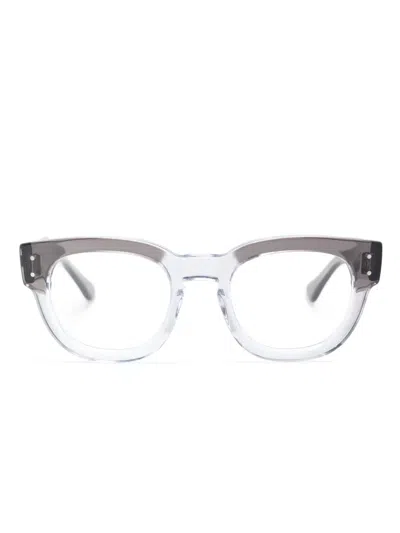 Ray Ban Mega Hawkeye Round-frame Glasses In Grey