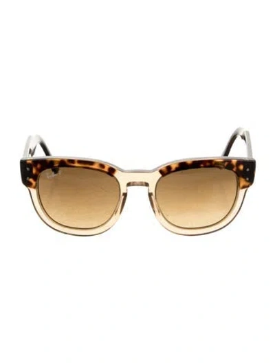 Pre-owned Ray Ban Mega Hawkeye Wayfarer Sunglasses In Black/brown