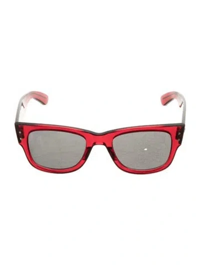Pre-owned Ray Ban Mega Wayfarer Bio-based Wayfarer Sunglasses In Red