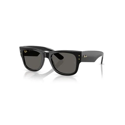 Ray Ban Mega Wayfarer Blacked Out Collection Sonnenbrillen Schwarz Fassung Grau Glas 51-21