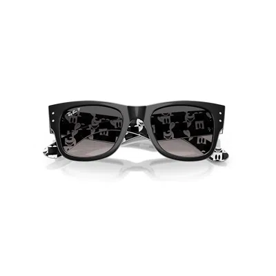 Ray Ban Mega Wayfarer Disney Mickey & Minnie Mouse Deconstructed Sunglasses Black Fantasy Disney Deconstruct In Black Fantasy Disney Deconstructed Black