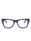 Ray Ban Mega Wayfarer Glasses In Blue
