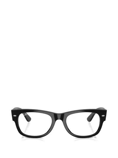 Ray Ban Mega Wayfarer Ii Browline Glasses In Burgundy