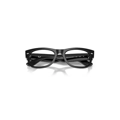 Ray Ban Mega Wayfarer Ii Optics Eyeglasses Black Frame Clear Lenses Polarized 52-21