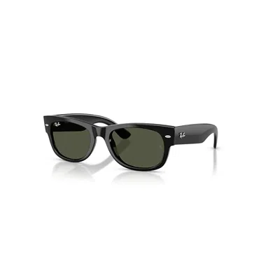 Ray Ban Mega Wayfarer Ii Sonnenbrillen Schwarz Fassung Grün Glas 52-21 In Black