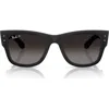 Ray Ban Ray-ban Mega Wayfarer Liteforce 50mm Polarized Square Sunglasses In Sand Black
