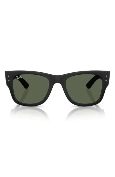 Ray Ban Ray-ban Mega Wayfarer Liteforce 50mm Square Sunglasses In Sand Black