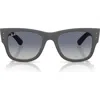 Ray Ban Ray-ban Mega Wayfarer Liteforce 52mm Gradient Square Sunglasses In Blue Grey