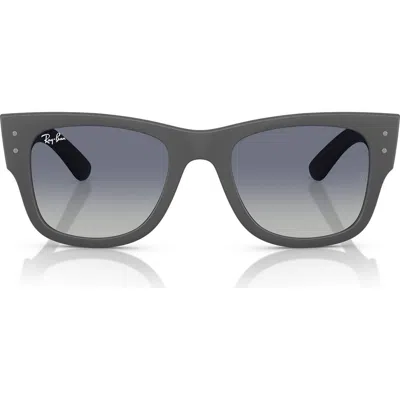 Ray Ban Ray-ban Mega Wayfarer Liteforce 52mm Gradient Square Sunglasses In Blue Grey