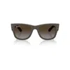 Ray Ban Mega Wayfarer Liteforce Sunglasses Sand Brown Frame Brown Lenses Polarized 52-21 In Sand Brown
