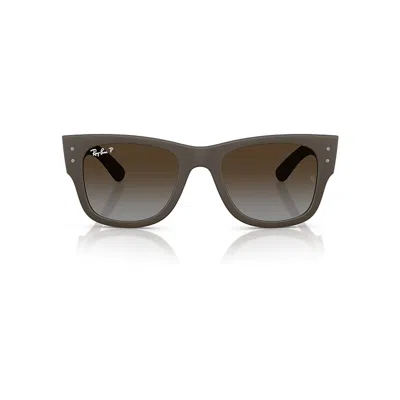 RAY BAN MEGA WAYFARER LITEFORCE SONNENBRILLEN SAND BRAUN FASSUNG BRAUN GLAS POLARISIERT 52-21