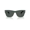 Ray Ban Mega Wayfarer Liteforce Sunglasses Sand Green Frame Grey Lenses 50-21 In Sand Green