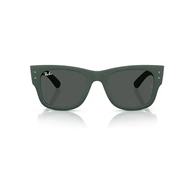 Ray Ban Mega Wayfarer Liteforce Sunglasses Sand Green Frame Grey Lenses 50-21