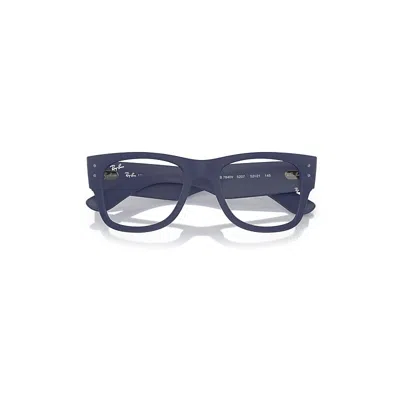 Ray Ban Mega Wayfarer Optics Liteforce Eyeglasses Sand Blue Frame Clear Lenses Polarized 52-21
