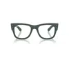 Ray Ban Mega Wayfarer Optics Liteforce Eyeglasses Sand Green Frame Clear Lenses Polarized 52-21 In Sand Green