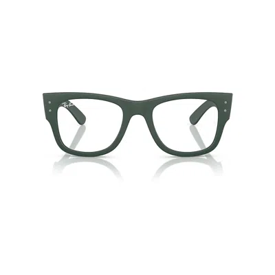 Ray Ban Mega Wayfarer Optics Liteforce Eyeglasses Sand Green Frame Clear Lenses Polarized 52-21