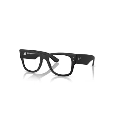 Ray Ban Mega Wayfarer Optics Liteforce  Sand Schwarz Fassung Klar Glas Polarisiert 52-21 In Black