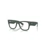 Ray Ban Mega Wayfarer Optics Liteforce Eyeglasses Sand Green Frame Clear Lenses Polarized 50-21 In Sandgrün
