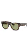 Ray Ban Ray-ban Mega Wayfarer Square Sunglasses, 51mm In Havana/green