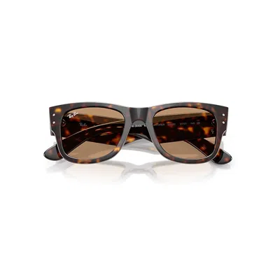 Ray Ban Mega Wayfarer Summer Capsule Sunglasses Havana Frame Brown Lenses 51-21