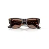 Ray Ban Mega Wayfarer Summer Capsule Sunglasses Havana Frame Violet Lenses 52-21 In Havana