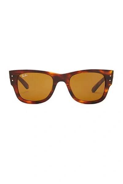 Ray Ban Mega Wayfarer Sunglasses In Brown