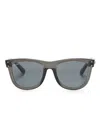 Ray Ban Mega Wayfarer Sunglasses In Grey
