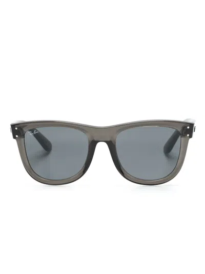 Ray Ban Mega Wayfarer Sunglasses In Grey