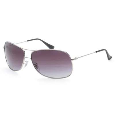 Ray Ban Men's 64 Mm Silver Sunglasses