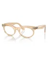 Ray Ban Unisex Eyeglasses, Rb2242v In Photo Waves Brown