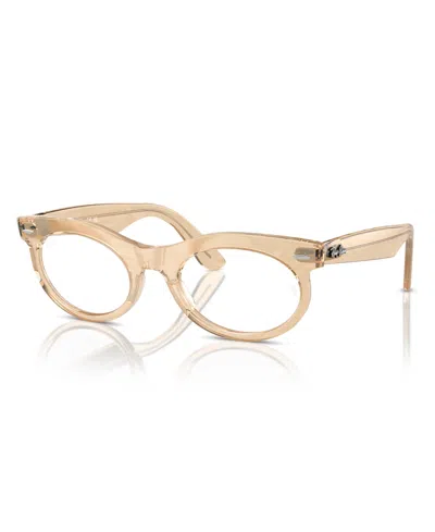 Ray Ban Unisex Eyeglasses, Rb2242v In Photo Waves Brown