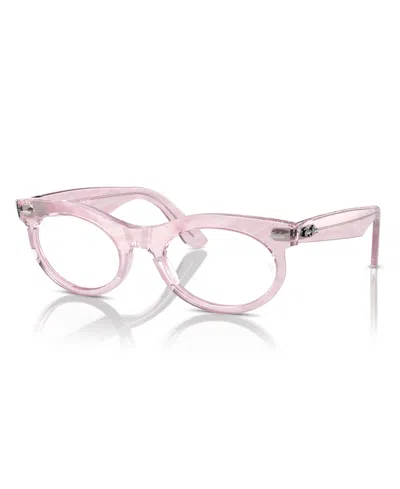 Ray Ban Unisex Eyeglasses, Rb2242v In Photo Waves Purple