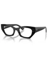 Ray Ban Womens Black Rx7330 Zena Round-frame Acetate Optical Glasses In Black