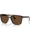 Ray Ban Unisex Polarized Sunglasses, Rb2213ch In Havana