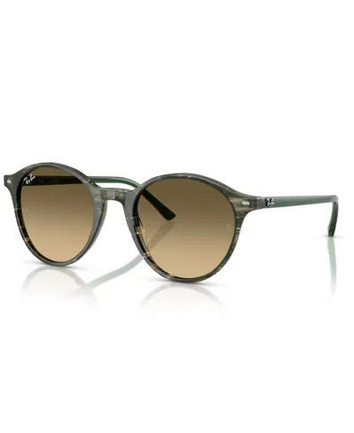Ray Ban Bernard Sunglasses Transparent Green Frame Brown Lenses 53-21