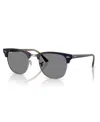 Ray Ban Clubmaster Rb3016 1305b1 Sunglasses In Blue