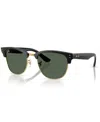 Ray Ban Men's And Women's Polarized Sunglasses, Clubmaster Reverse Rbr0504s In Black On Arista