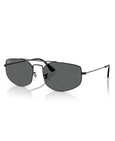Ray Ban Unisex Oval Explorer 5 Sunglasses, Rb3845 In Copper