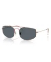 Ray Ban Unisex Oval Explorer 5 Sunglasses, Rb3845 In Copper