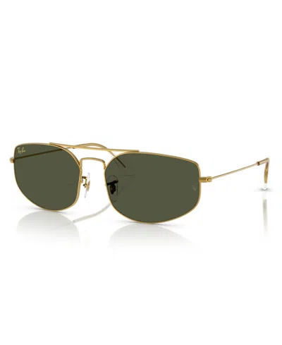 RAY BAN UNISEX OVAL EXPLORER 5 SUNGLASSES, RB3845