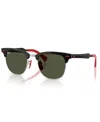 Ray Ban Men's And Women's Sunglasses, Rb3807m In Brushed Black On Silver