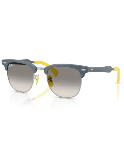 Ray Ban Men's And Women's Sunglasses, Rb3807m In Brushed Blue On Silver