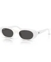 Ray Ban Rb4457d Bio-based Sonnenbrillen Weiss Fassung Grau Glas 55-19 In White