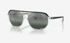 Ray Ban Bill One Sunglasses Black On Transparent Frame Silver Lenses Polarized 60-16 In Multi