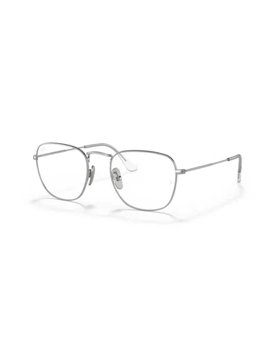 Ray Ban Men's Frank Titanium Optics Eyeglasses, Rb8157v In Silver