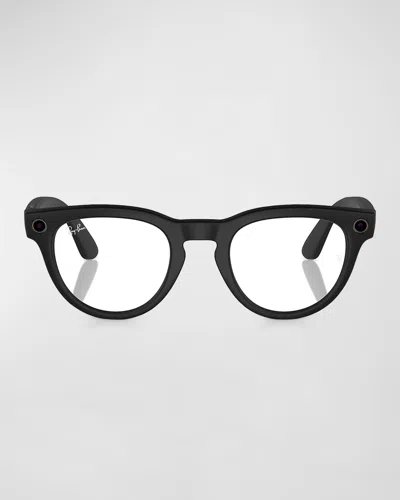 Ray Ban Men's Meta Headliner Smart Glasses In Matte Black