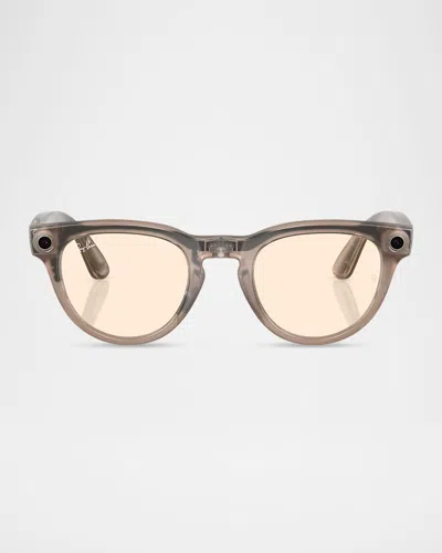 Ray Ban Men's Meta Headliner Smart Glasses In Yellow