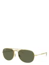 Ray Ban Bain Bridge 60mm Polarized Pillow Aviator Sunglasses In Gold