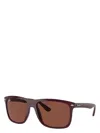 Ray Ban Boyfriend Sunglasses Bordeaux Frame Violet Lenses 60-15 In Red