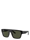 Ray Ban Men's Rb0360s Plastic Oversized Square Sunglasses, 57mm In Black
